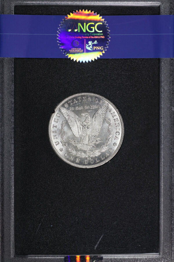 Reverse of this 1890-CC Morgan Dollar NGC MS-62 GSA Hard Pack With Box