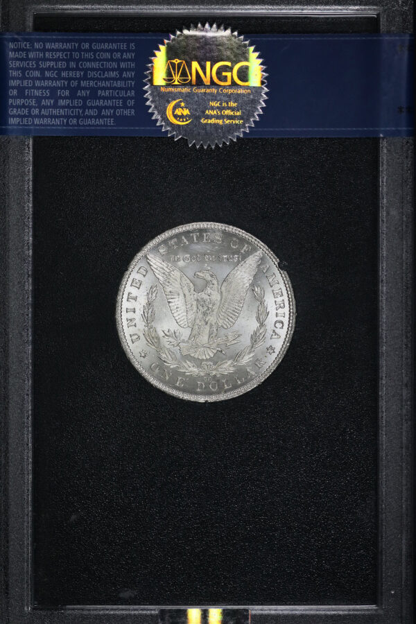 Reverse of this 1890-CC Morgan Dollar NGC MS-63 GSA Hard Pack With Box