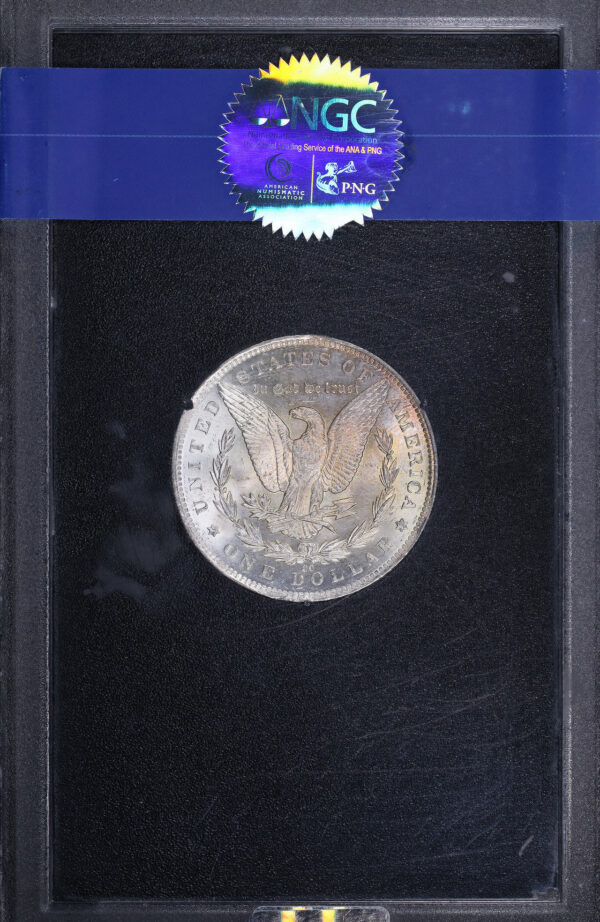Reverse of this 1891 Cc Top-100 Morgan Dollar NGC MS-61 GSA Hard Pack With Box