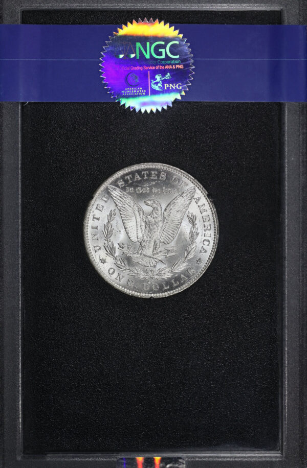 Reverse of this 1891-CC Top-100 Morgan Dollar VAM-3 NGC MS-61 GSA Hard Pack With Box