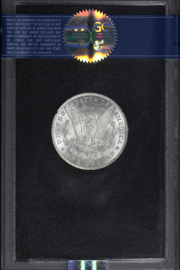 Reverse of this 1891-CC Top-100 Morgan Dollar VAM-3 NGC MS-62 GSA Hard Pack With Box