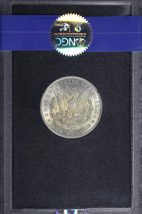 Reverse of this 1891-CC Top-100 VAM-3 Morgan Dollar NGC MS-63 GSA Hard Pack With Box