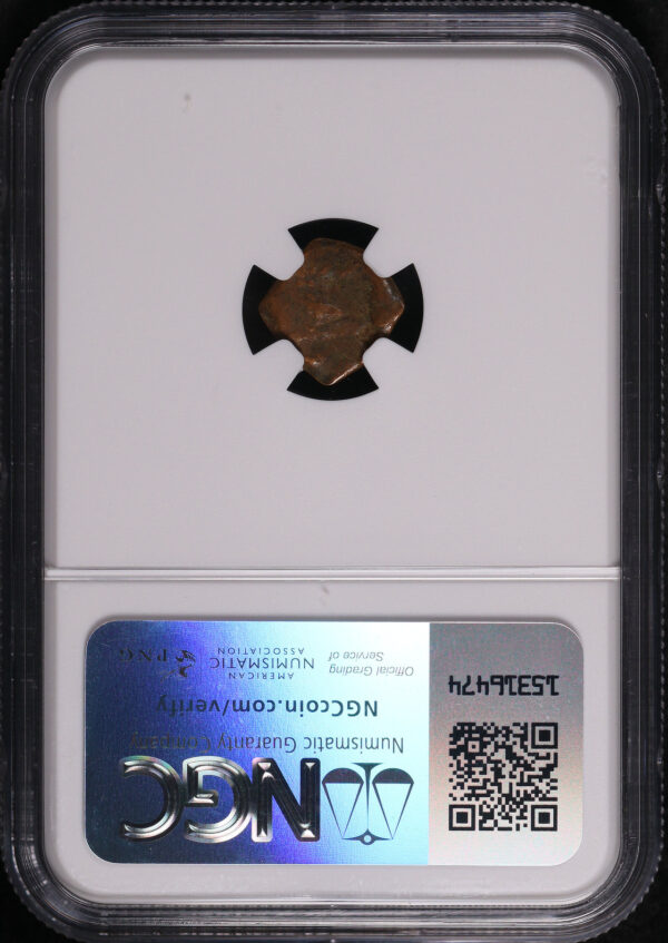 Reverse of this Alex. Jannaeus, Judaea 103-76 BC AE Prutah Mark 12:41-44, Luke 21: 1-4 NGC Biblical “Widow’s Mite”