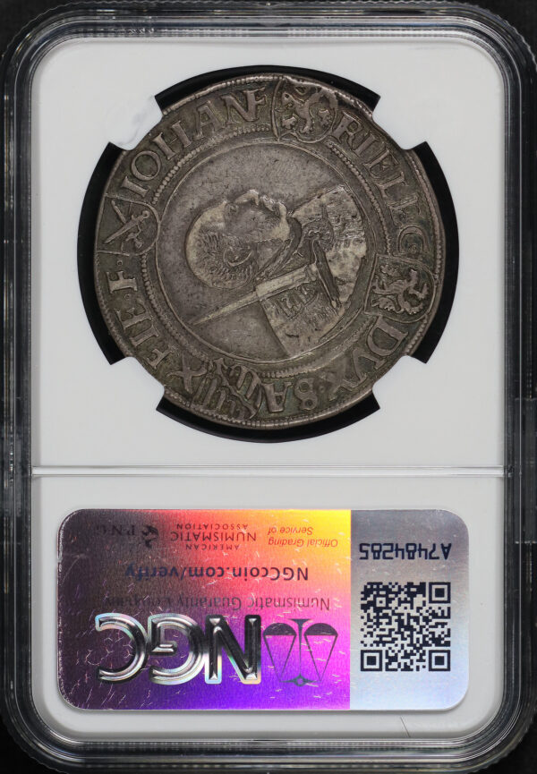 Reverse of this 1535 Germany  Taler Saxony-Ernestine Dav-9721 NGC XF-45