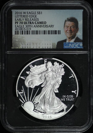 Obverse of this 2016-W Silver Eagle NGC PF-70 UC 30th Anniversary Early Release
