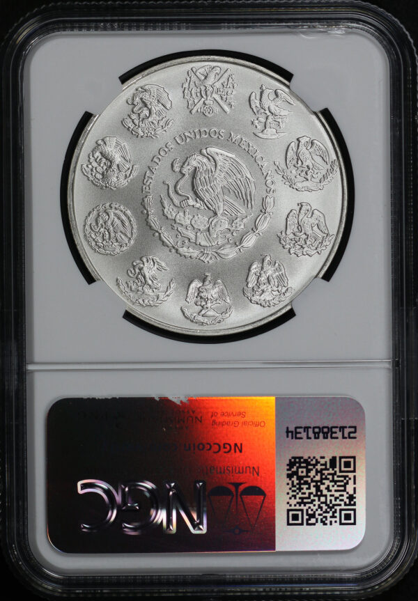 Reverse of this 2017 Mo Mexico Silver Libertad Onza NGC MS-69