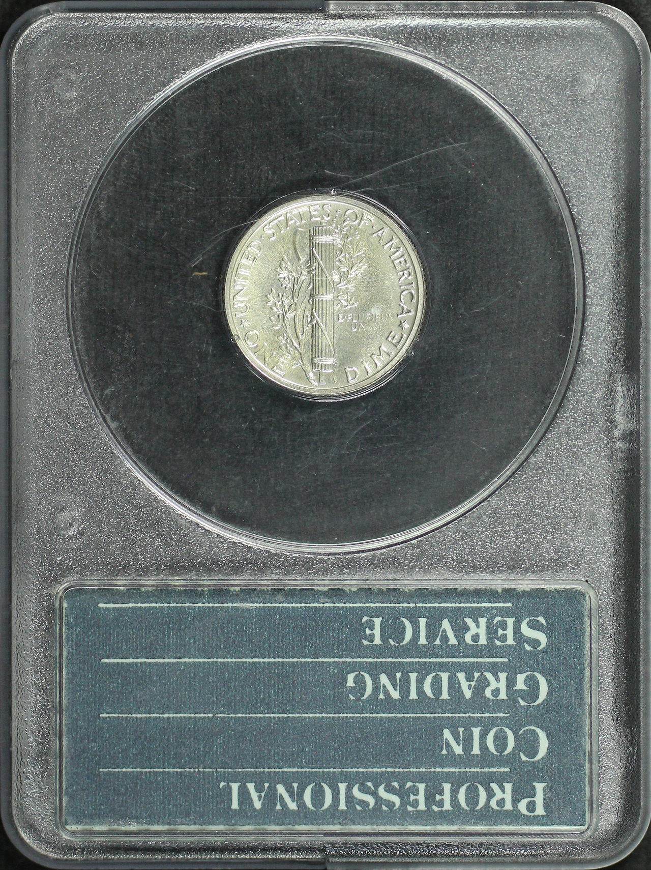 Reverse of this 1941 Mercury Dime PCGS PR-65