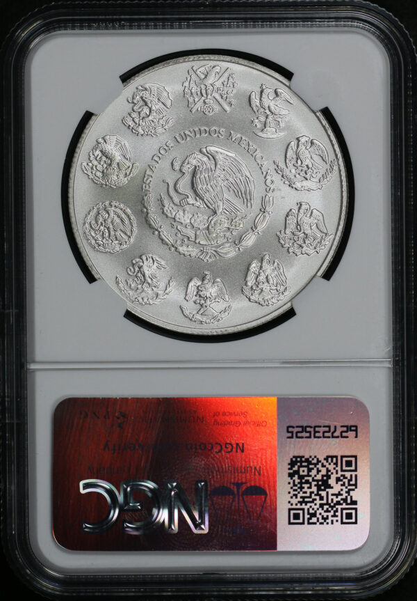 Reverse of this 2018 Mo Mexico Silver Libertad Onza NGC MS-69
