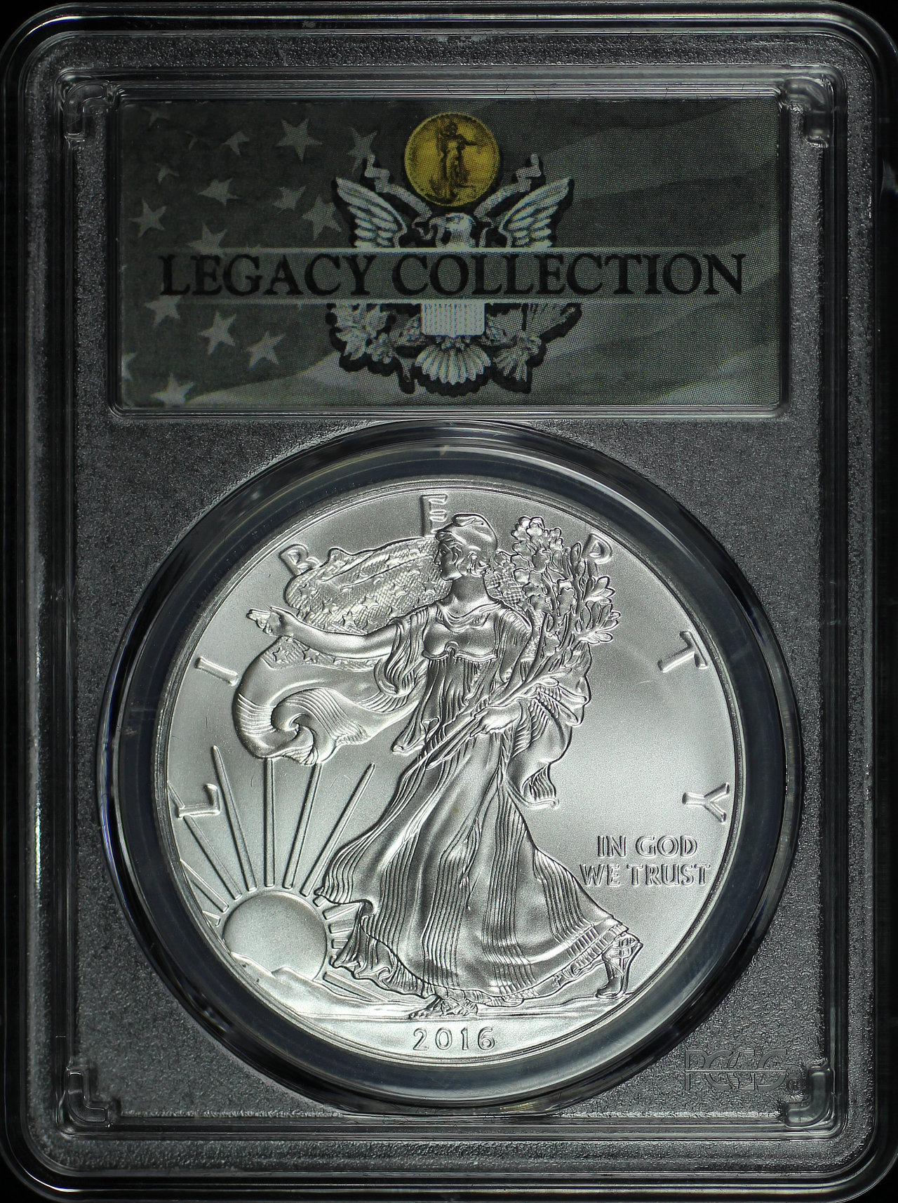 Obverse of this 2016 Silver Eagle 30th Anniversary Magnum Opus PCGS MS-70