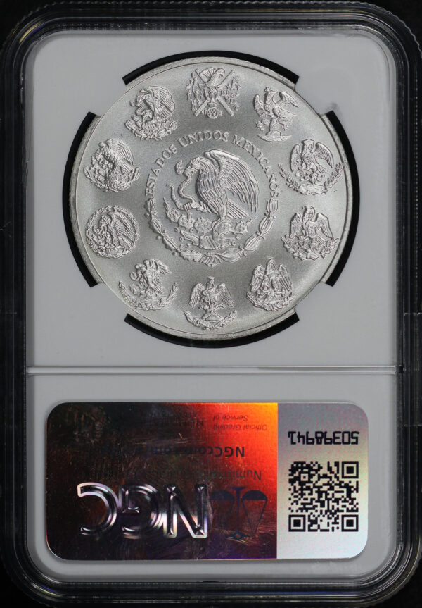 Reverse of this 2019 Mo Mexico Silver Libertad Onza NGC MS-69