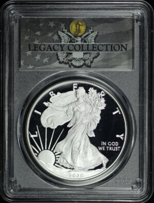 Obverse of this 2020 Silver Eagle First Strike Magnum Opus PCGS PR-70 DCAM