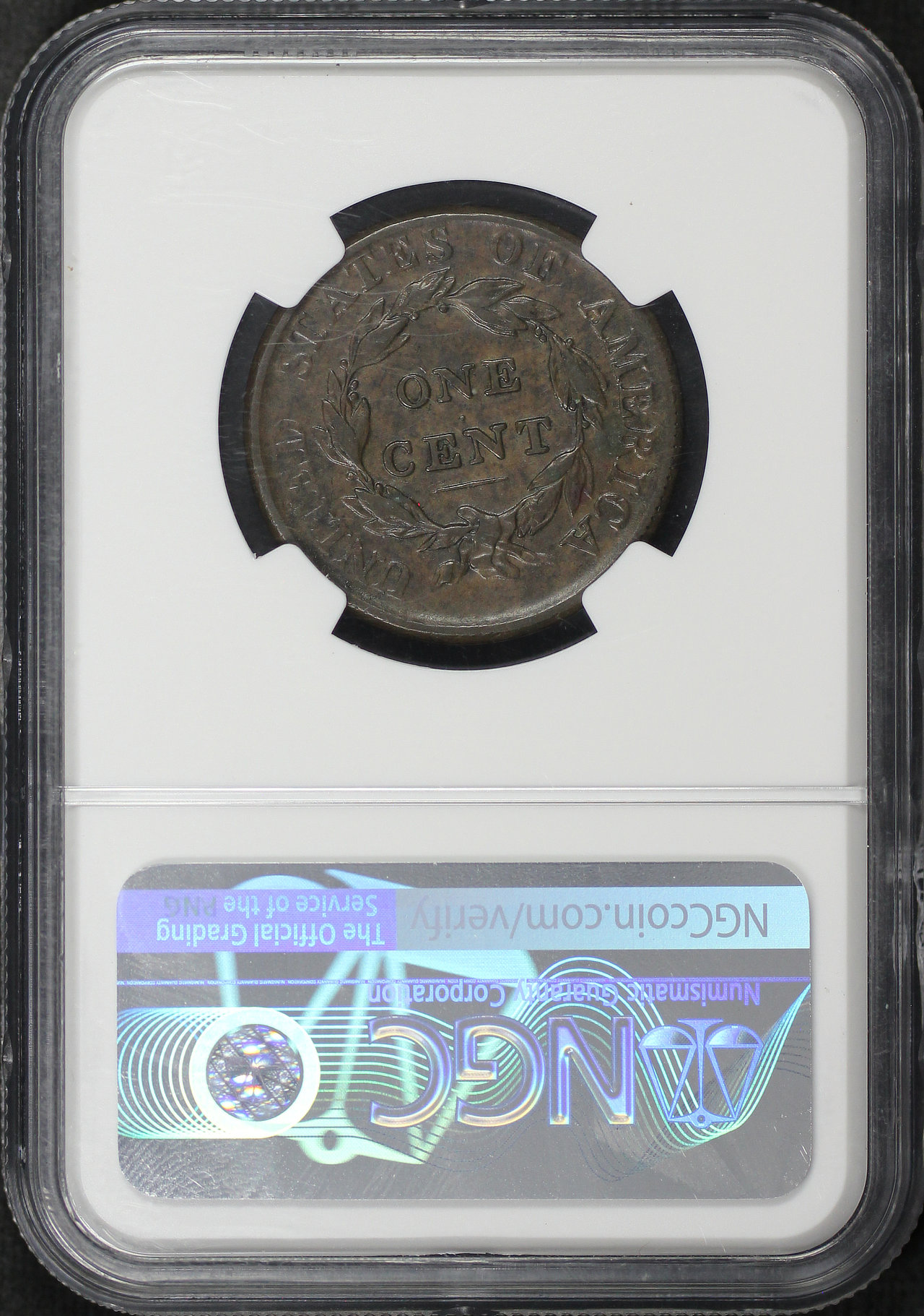 Reverse of this 1810/09 Classic Head Cent S-281 NGC XF-40 BN