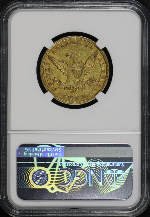 Reverse of this 1847-O 18/18 Liberty Head $10 VP-001 NGC AU-53