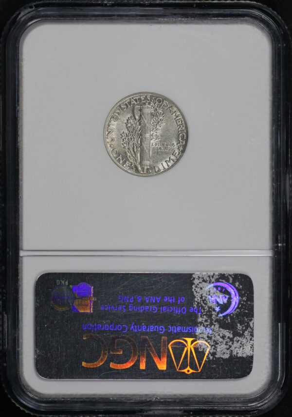 Reverse of this 1942/41-D Mercury Dime NGC AU-53
