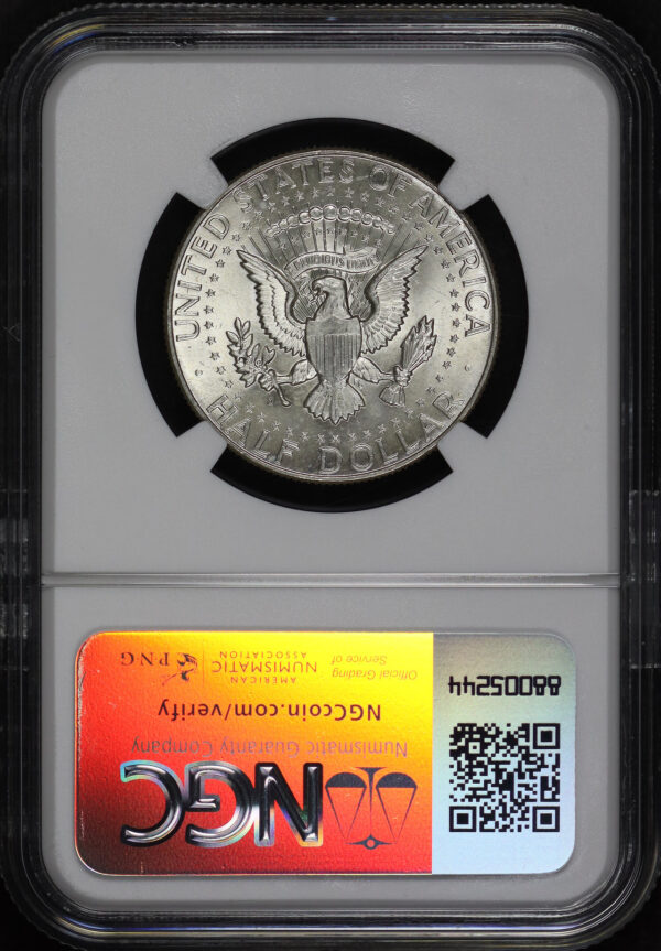 Reverse of this 1964-D QDO FS-105 Kennedy Half Dollar NGC MS-63