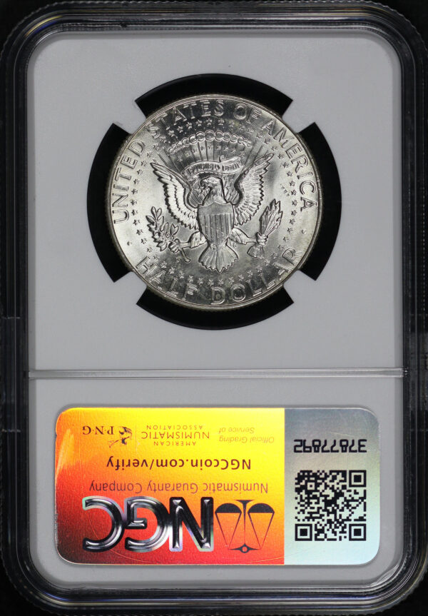 Reverse of this 1964-D QDO FS-105 Kennedy Half Dollar NGC MS-63