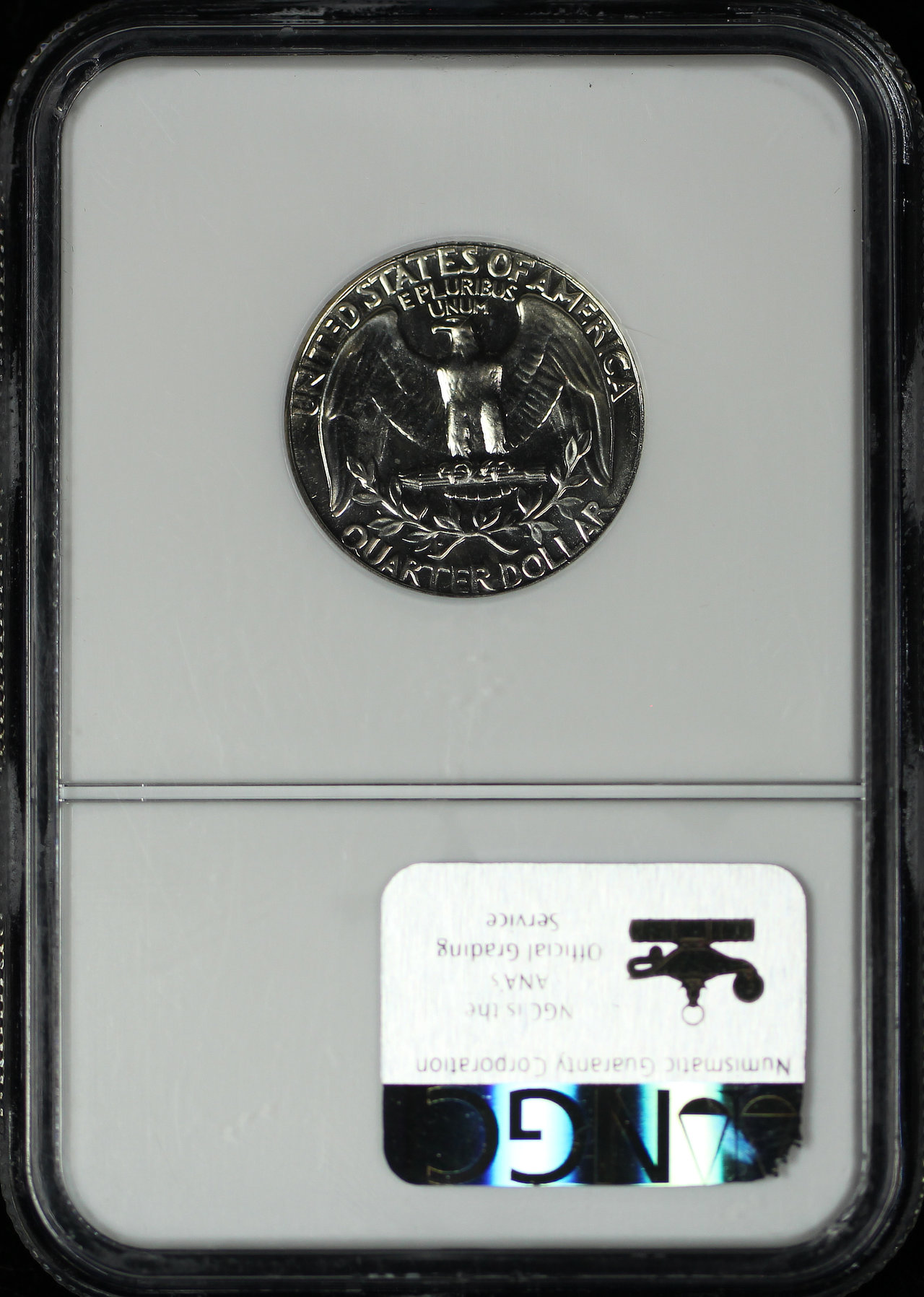 Reverse of this 1967 SMS Washington Quarter Doubled Die Obverse FS-101 NGC MS-68