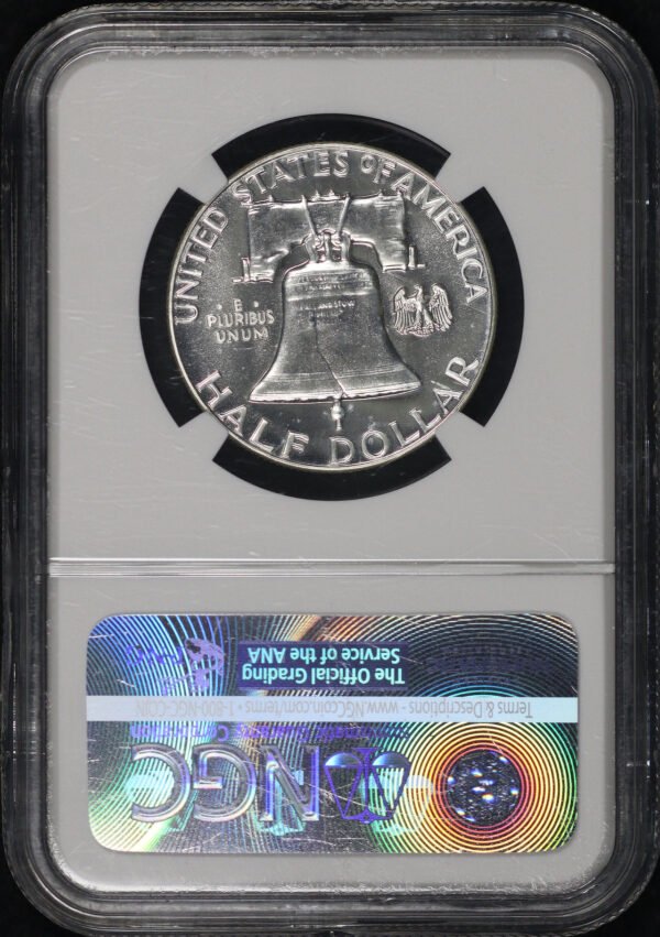 Reverse of this 1956 Type 2 Franklin Half Dollar NGC PF-69