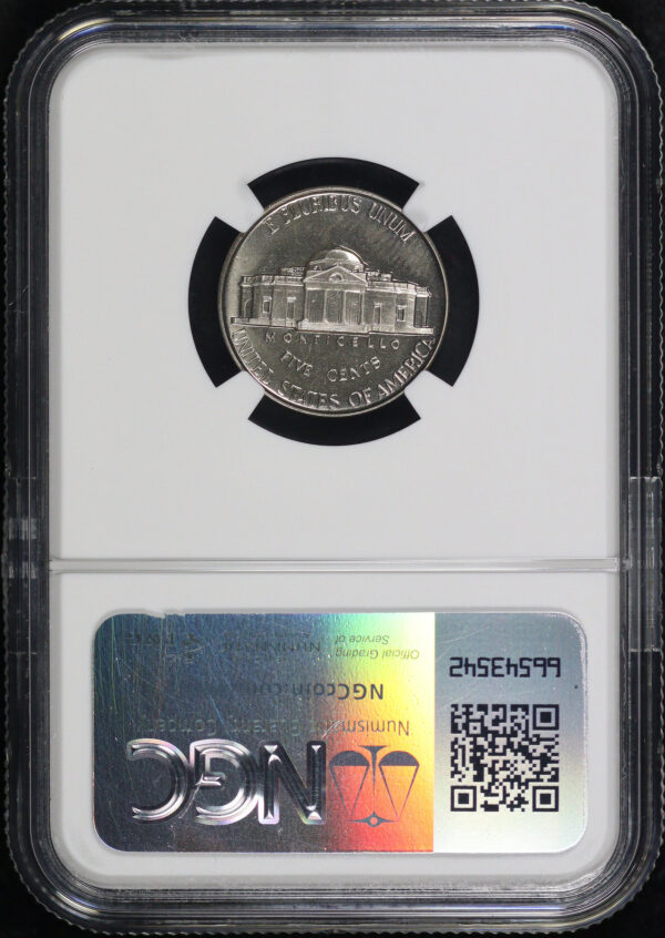 Reverse of this 1940 Reverse Of 40 Jefferson Nickel NGC PF-66