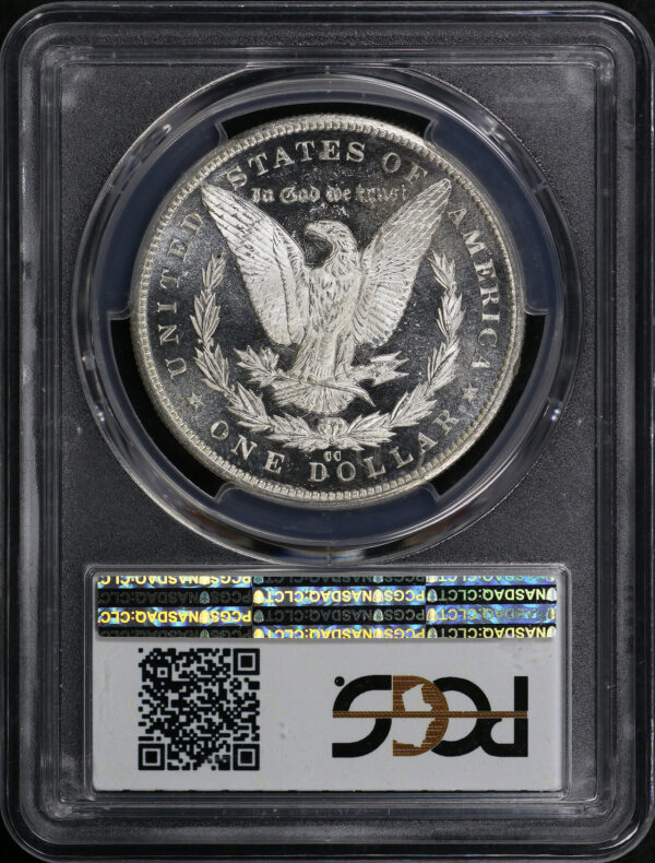 Reverse of this 1884-CC Morgan Dollar PCGS MS-66+ DMPL D. I. Hansen Collection