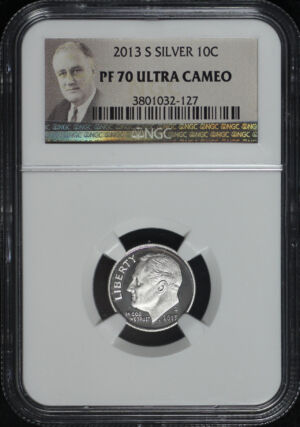 Obverse of this 2013-S Silver Roosevelt Dime NGC PF-70 Ultra Cameo
