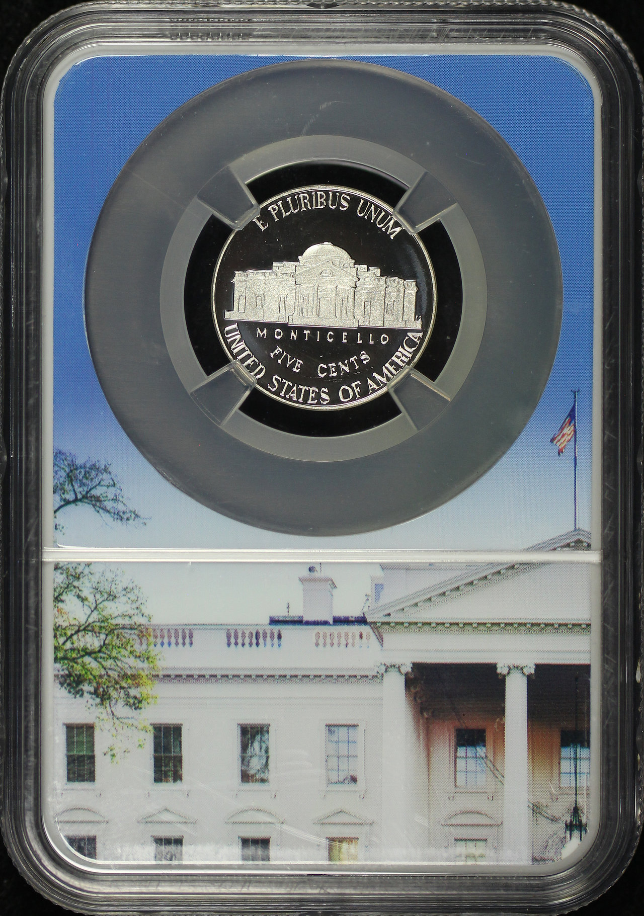 Reverse of this 2020-W Jefferson Nickel NGC PF-70 Ultra Cameo Early Release First “W” Mint Mark Nickel