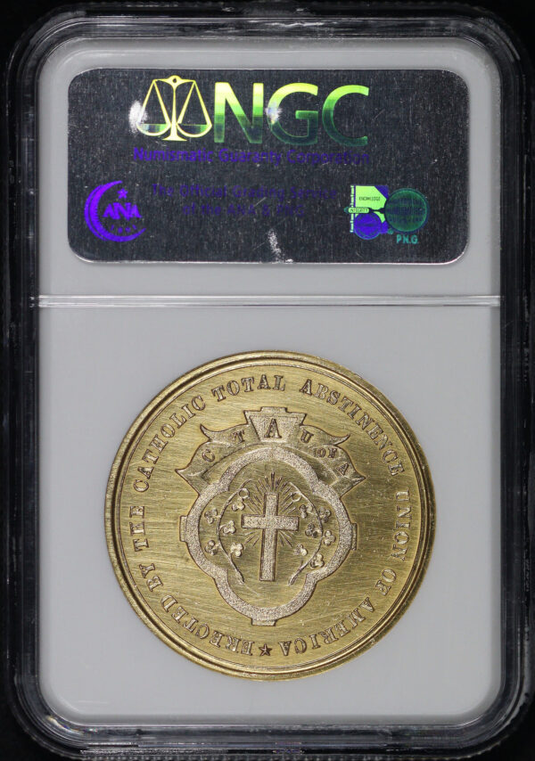 Reverse of this 1876 PA HK-69  U.S. Centennial Exposition Centennial Fountain NGC MS-62