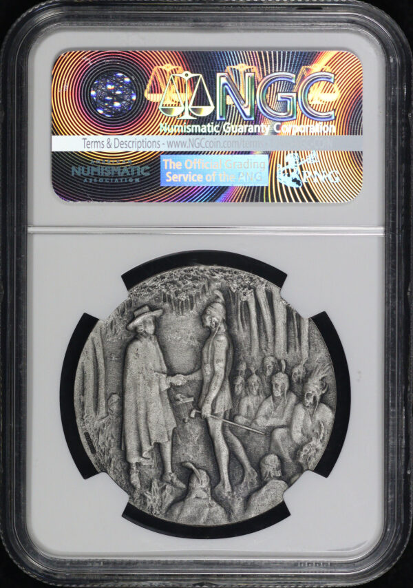 Reverse of this 1932 PA Hk-461 William Penn 250th Anniversary Arrival in America So-Called Dollar NGC MS-65 Jeff Shevlin Collecton