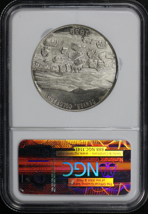 Reverse of this 1959 CO HK-545 Denver 1859-1959 So-Called Dollar NGC MS-65 Jeff Shelvin Collection