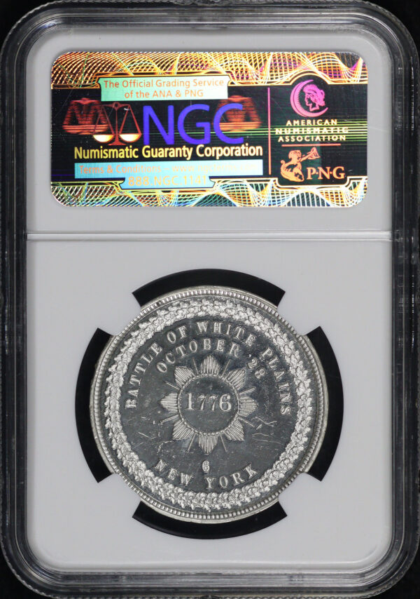 Reverse of this 1876 PA HK-107 Battle of White Plains So-Called Dollar NGC MS-63 DPL Jeff Shevlin Collection