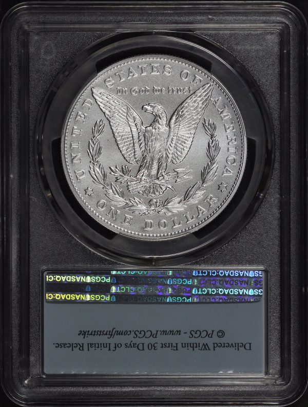Reverse of this 2021 Silver Eagle Morgan Dollar 100th Anniversary PCGS MS-70  Strike