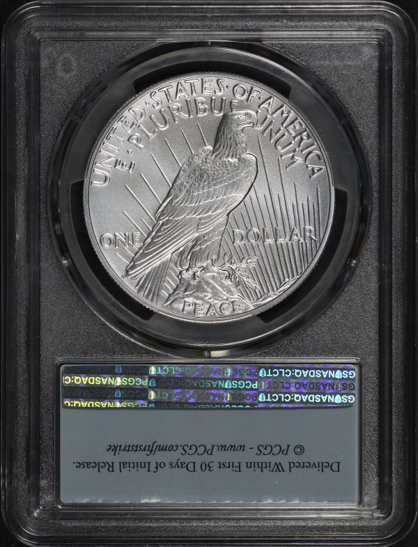 Reverse of this 2021 Presidential Dollars Peace Dollar 100th Anniversary PCGS MS-69  Strike