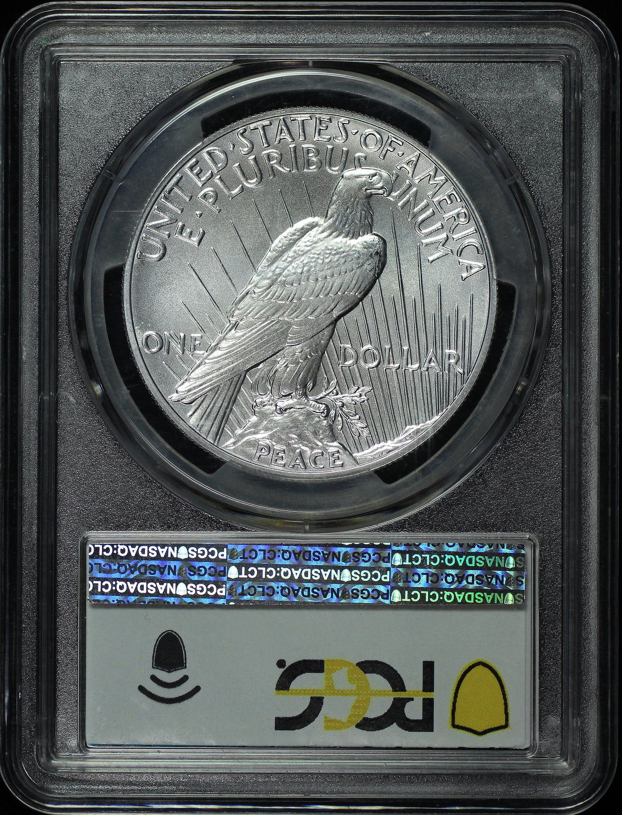 Reverse of this 2021 Peace Dollar 100th Anniversary PCGS MS-70 Early Issue