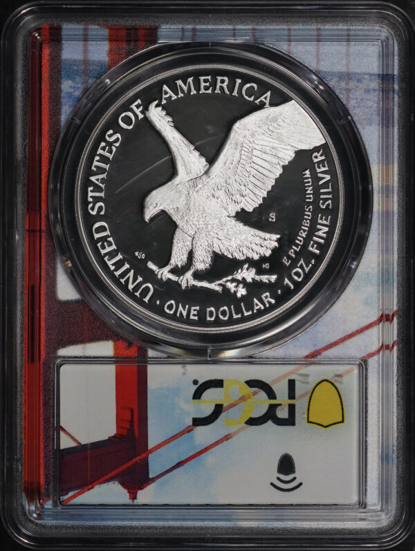 Reverse of this 2021-S Silver Eagle Silver Eagle Type 2 PCGS PR-70 DCAM First Strike