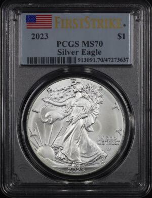 Obverse of this 2023 Silver Eagle PCGS MS-70 First Strike First Strike 