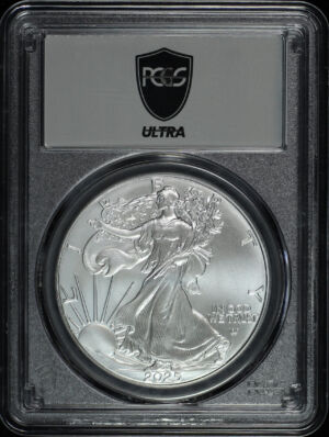 Obverse of this 2025 Silver Eagle PCGS MS-70