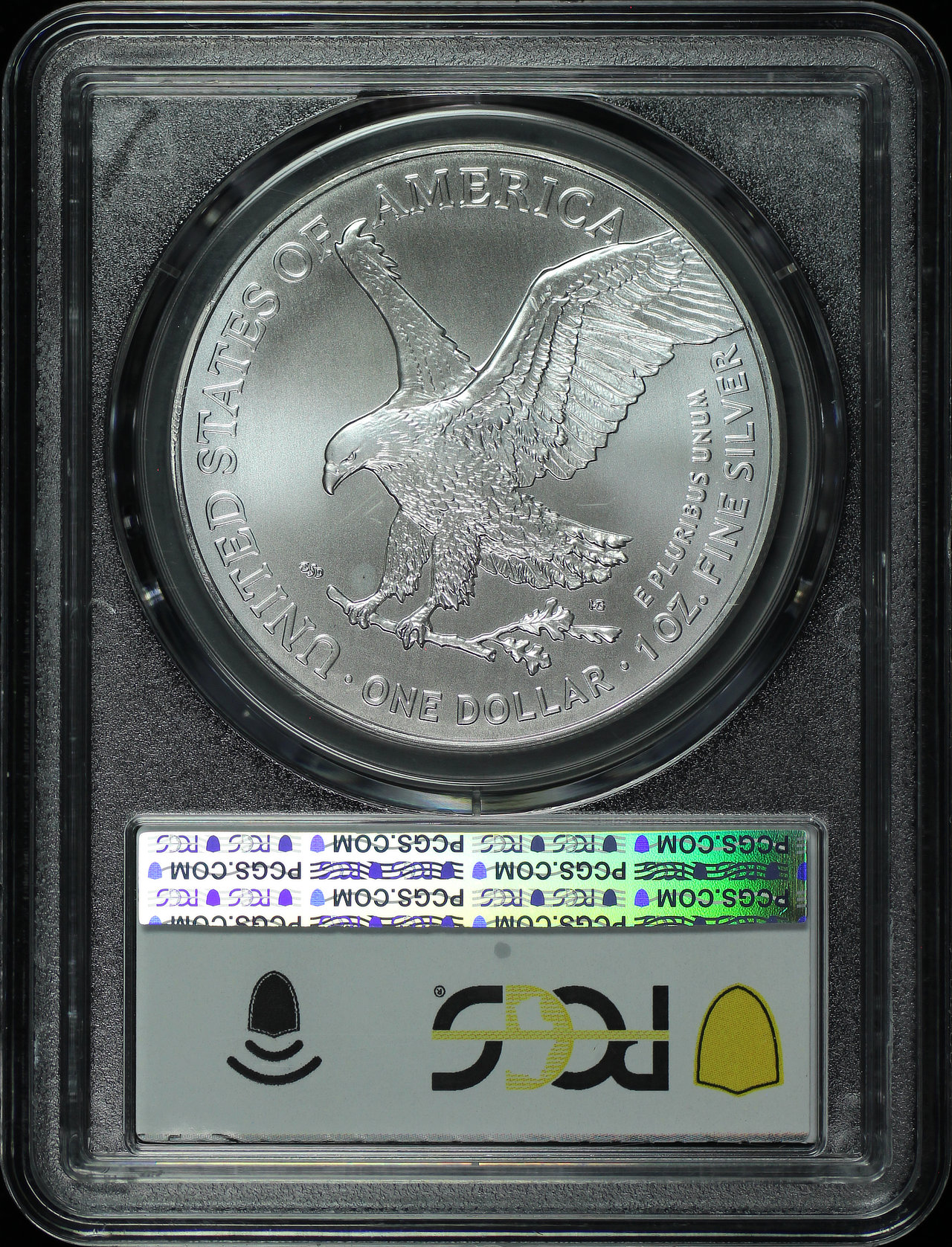 Reverse of this 2025-(P) Silver Eagle with Privy PCGS MS-69 1 of First 50,000 Issued
