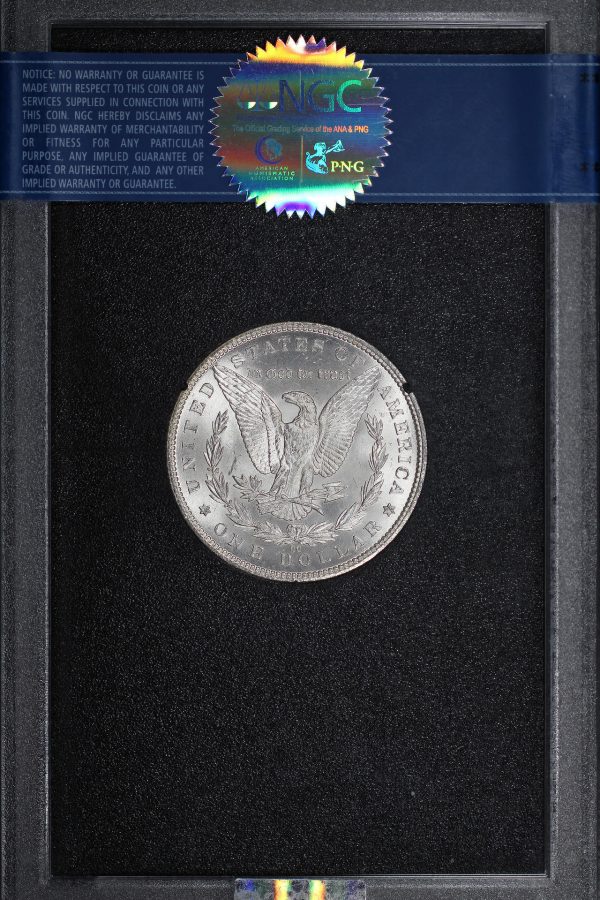 Reverse of this 1884-CC Morgan Dollar NGC MS-64 GSA Hard Pack With Box & Dated COA