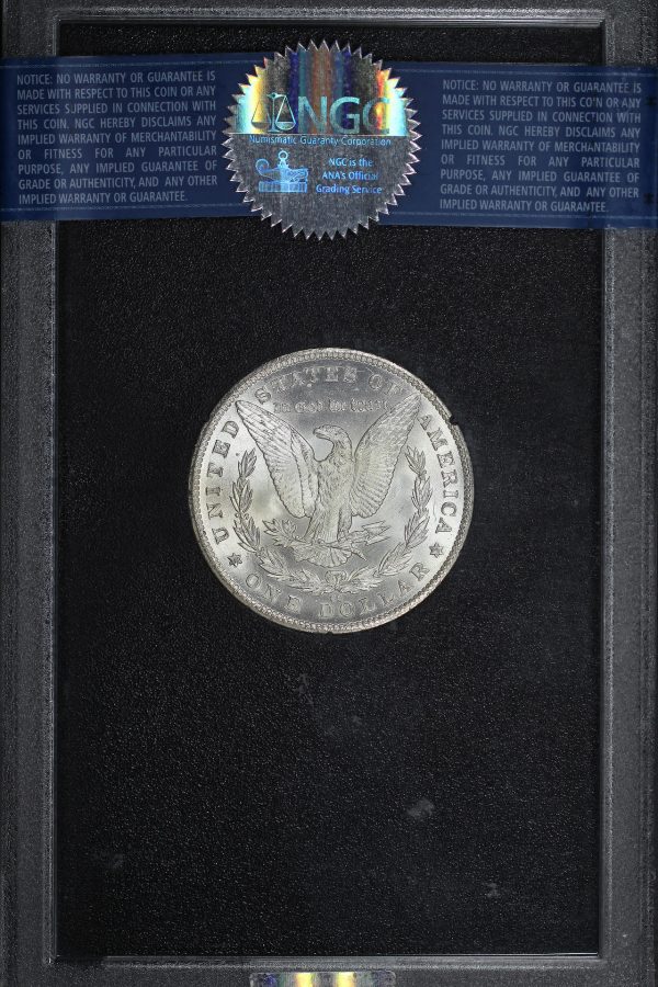 Reverse of this 1881-CC Morgan Dollar NGC MS-64 GSA Hard Pack With Box & Dated COA