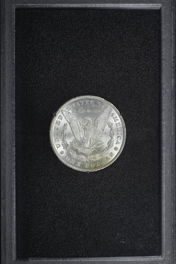 Reverse of this 1881-CC Morgan Dollar GSA Hard Pack With Box & Dated COA