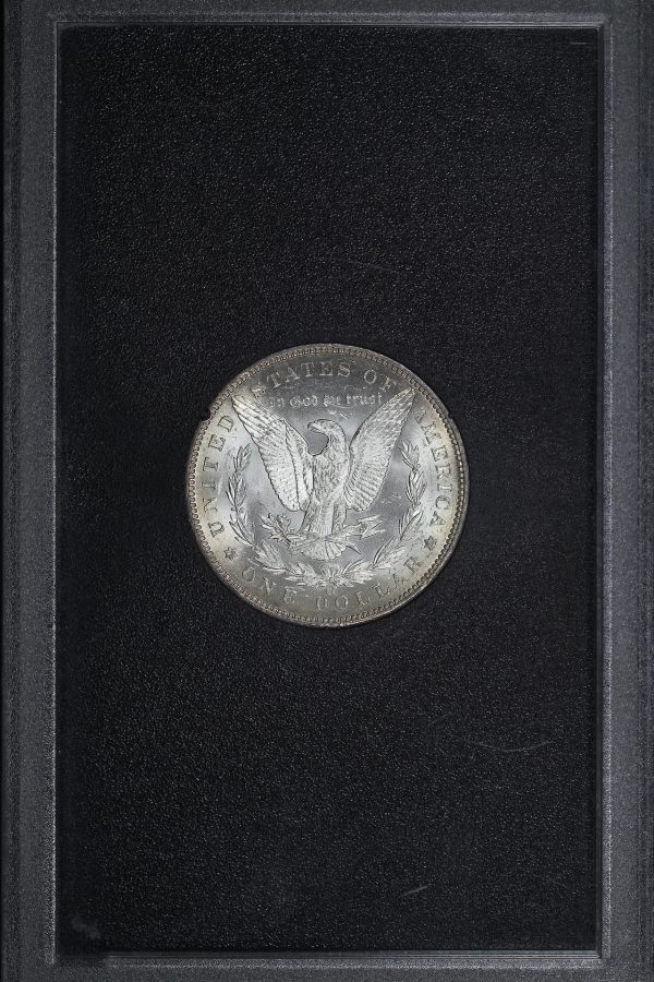 Reverse of this 1891-CC Morgan Dollar GSA Hard Pack With Box & Dated COA