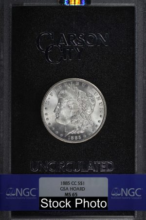 1885-CC Morgan Dollar NGC MS-65 GSA Hard Pack With Box