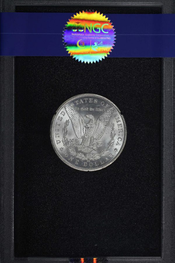 Reverse of this 1885-CC Morgan Dollar NGC MS-65 GSA Hard Pack With Box & Dated COA