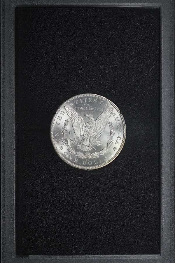 Reverse of this 1882-CC Morgan Dollar GSA Hard Pack With Box & Dated COA