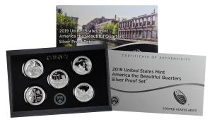2019-S America The Beautiful Quarters Silver Proof Set