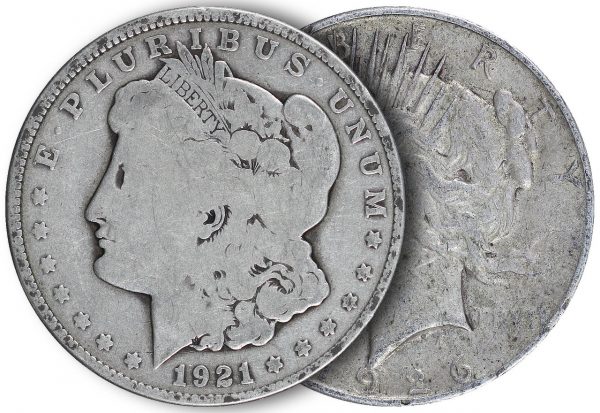 1921 Morgan/Peace Silver Dollar Culls