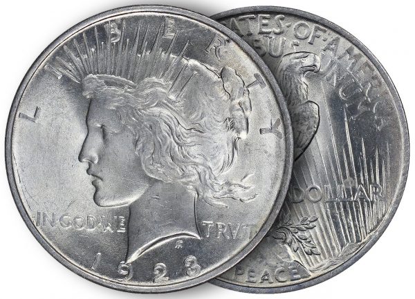 Peace Silver Dollar AU+