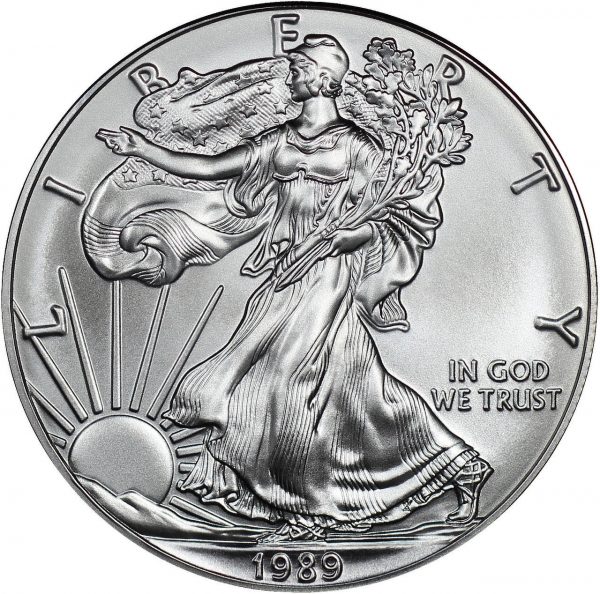 1989 American Silver Eagle Raw BU