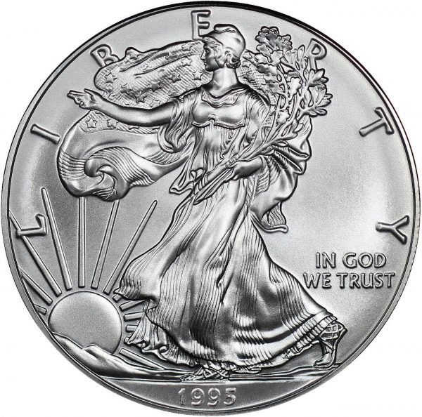 1995 American Silver Eagle Raw BU