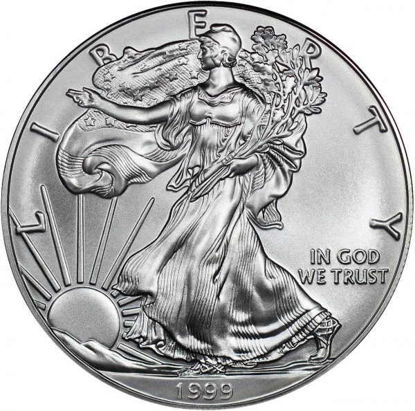 1999 American Silver Eagle Raw BU